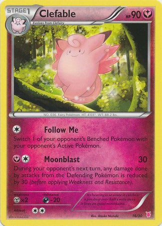 Clefable (16/30) [XY: Trainer Kit 1 - Wigglytuff] | The Time Vault CA