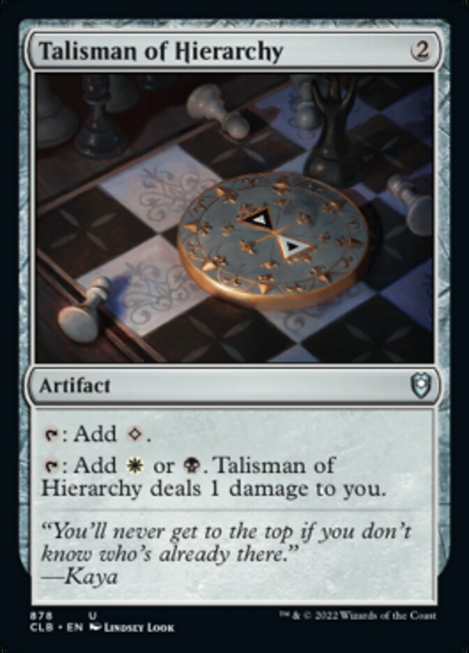 Talisman of Hierarchy [Commander Legends: Battle for Baldur's Gate] | The Time Vault CA