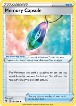 Memory Capsule (155/185) [Sword & Shield: Vivid Voltage] | The Time Vault CA