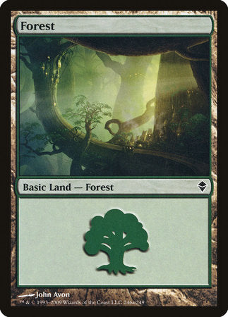 Forest (246a) [Zendikar] | The Time Vault CA