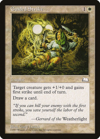 Guided Strike [Weatherlight] | The Time Vault CA