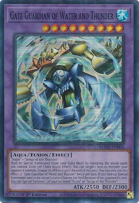 Gate Guardian of Water and Thunder [MAZE-EN006] Super Rare | The Time Vault CA