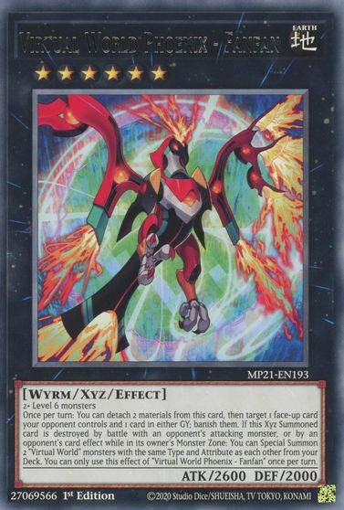 Virtual World Phoenix - Fanfan [MP21-EN193] Rare | The Time Vault CA