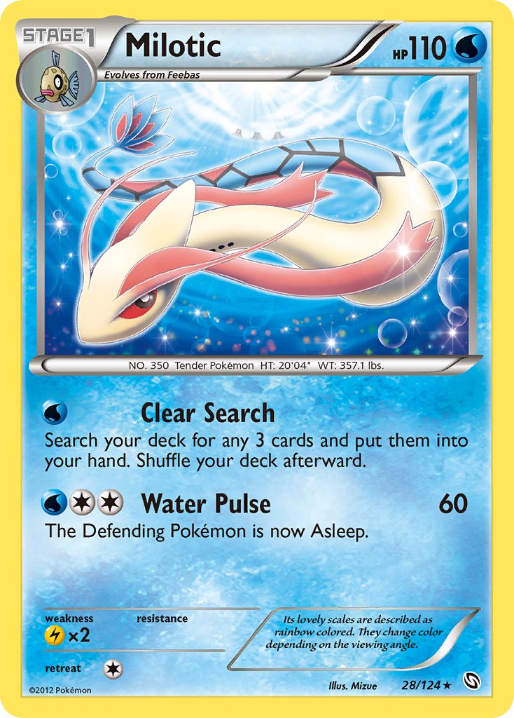 Milotic (28/124) (Theme Deck Exclusive) [Black & White: Dragons Exalted] | The Time Vault CA