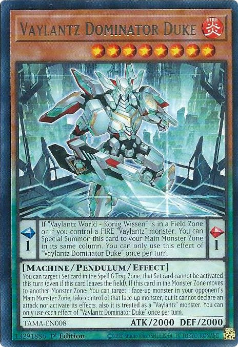 Vaylantz Dominator Duke [TAMA-EN008] Rare | The Time Vault CA
