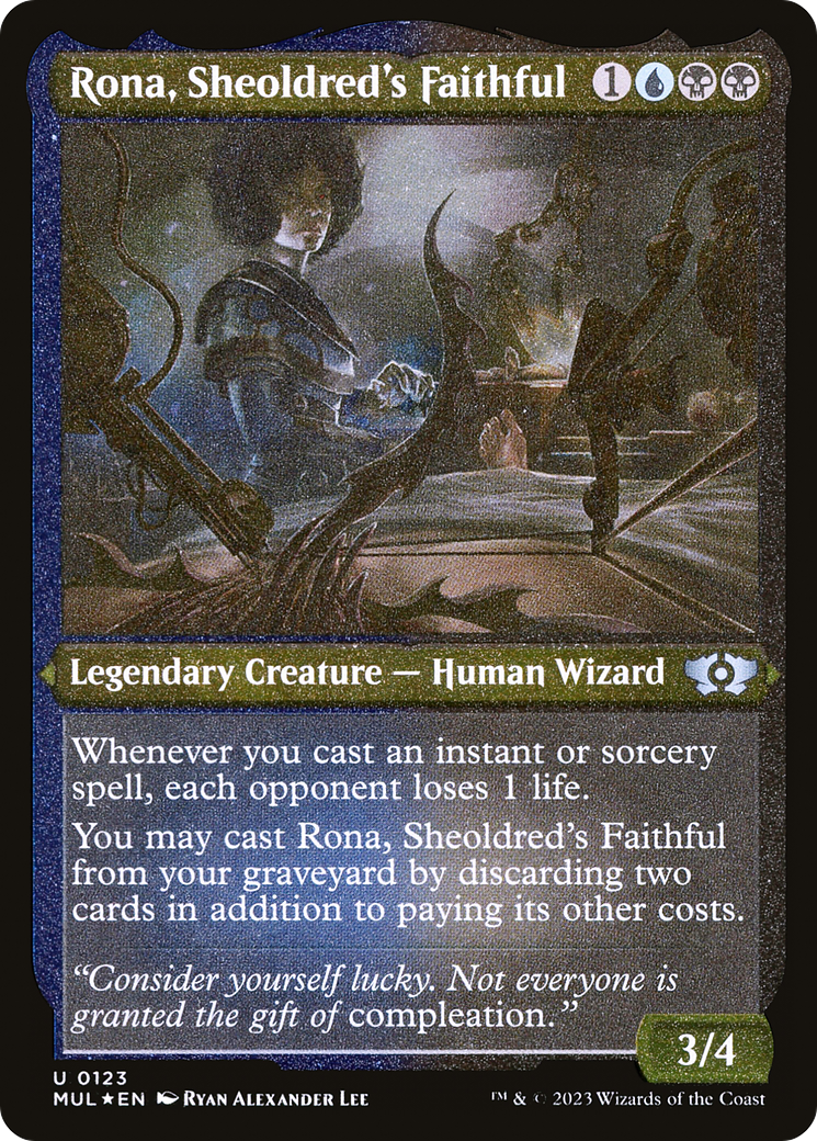 Rona, Sheoldred's Faithful (Foil Etched) [Multiverse Legends] | The Time Vault CA