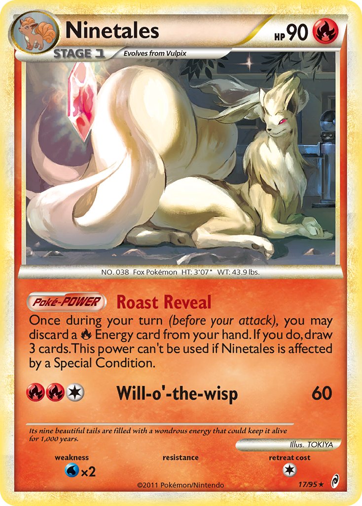 Ninetales (17/95) (Theme Deck Exclusive) [HeartGold & SoulSilver: Call of Legends] | The Time Vault CA