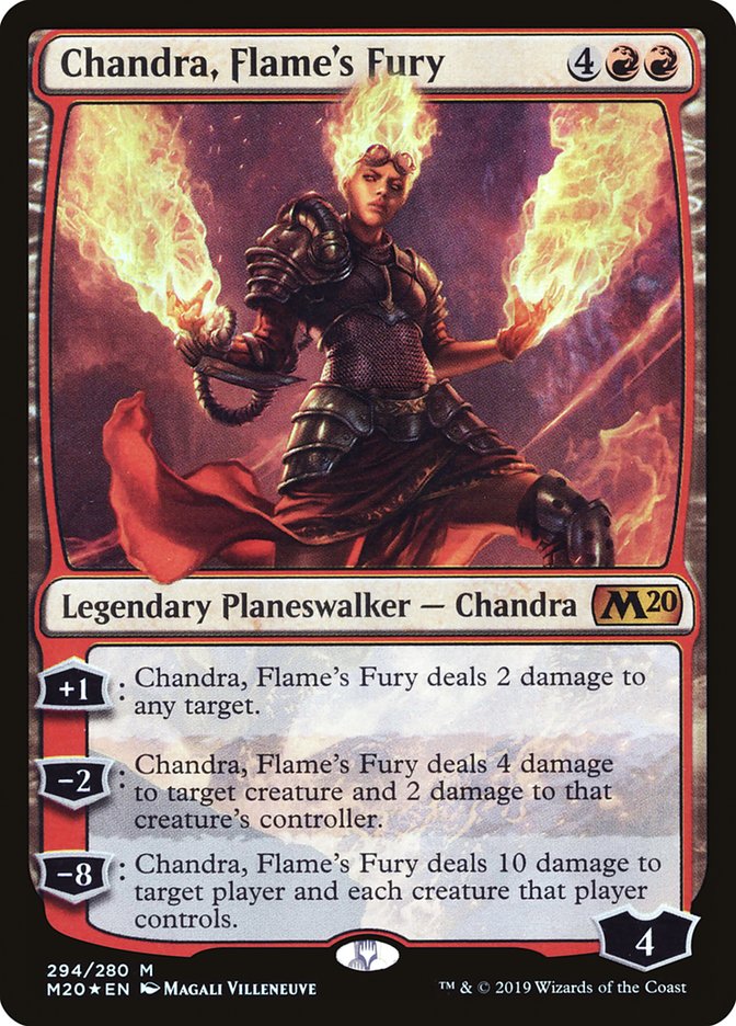 Chandra, Flame's Fury [Core Set 2020] | The Time Vault CA