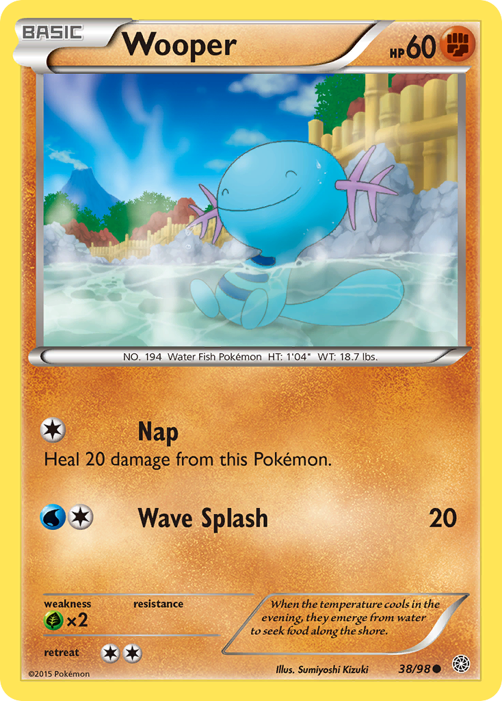 Wooper (38/98) [XY: Ancient Origins] | The Time Vault CA