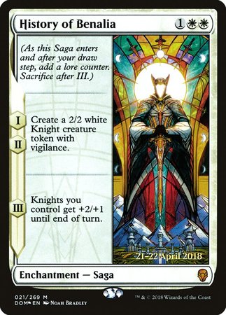 History of Benalia [Dominaria Promos] | The Time Vault CA