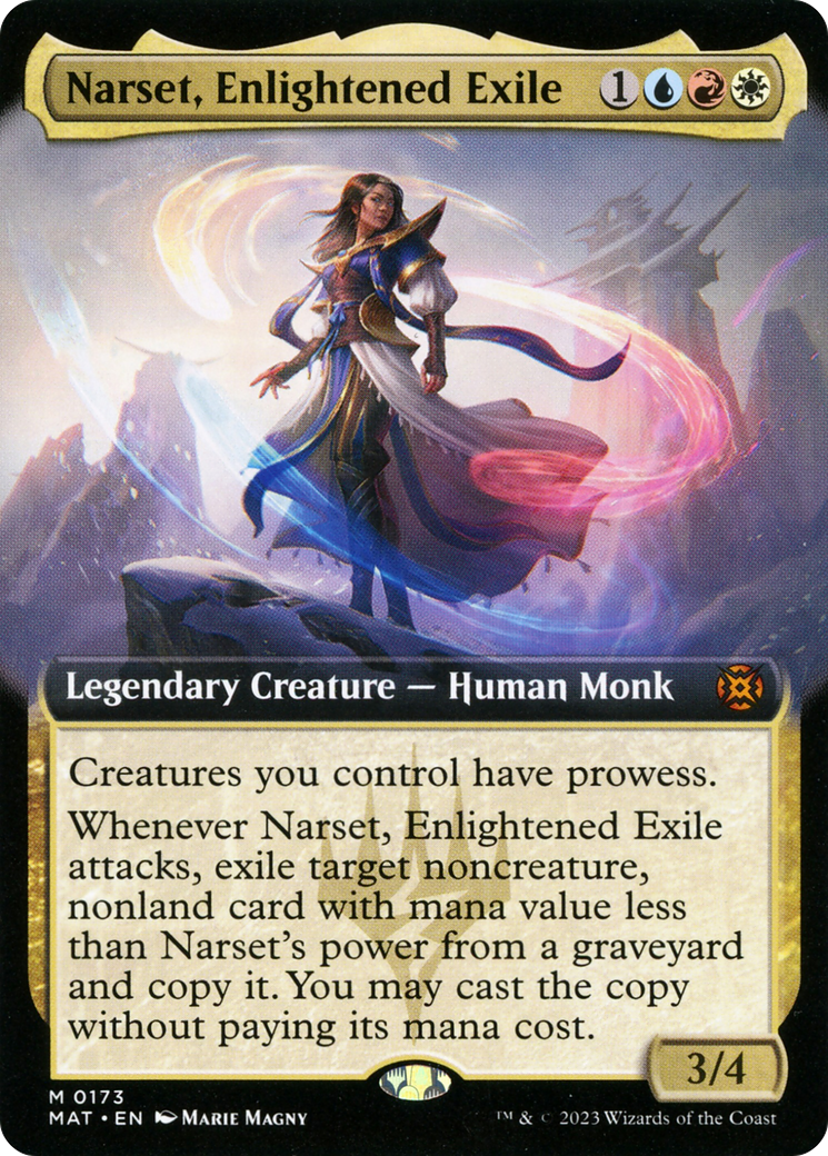 Narset, Enlightened Exile (Extended Art) [March of the Machine: The Aftermath] | The Time Vault CA