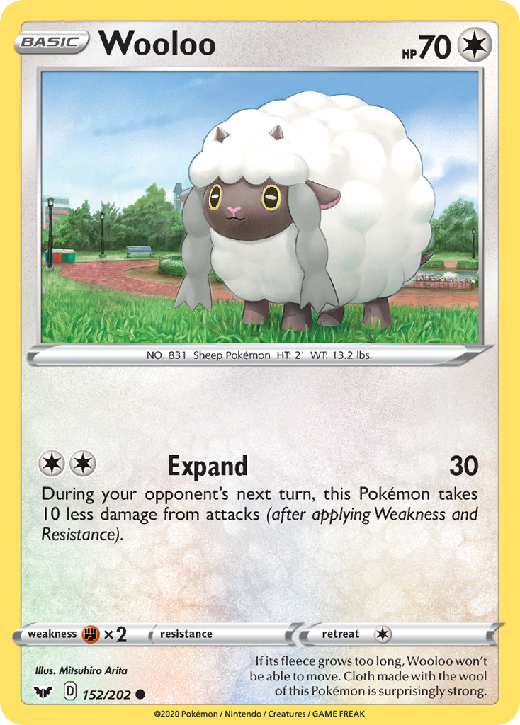 Wooloo (152/202) [Sword & Shield: Base Set] | The Time Vault CA