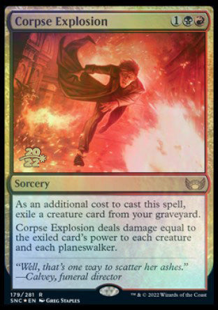 Corpse Explosion [Streets of New Capenna Prerelease Promos] | The Time Vault CA