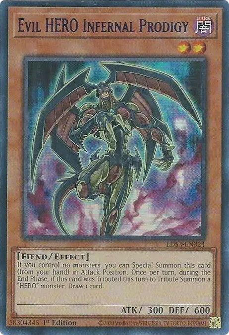 Evil HERO Infernal Prodigy (Blue) [LDS3-EN024] Ultra Rare | The Time Vault CA