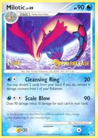 Milotic (70/147) (Staff Prerelease Promo) [Nintendo: Black Star Promos] | The Time Vault CA