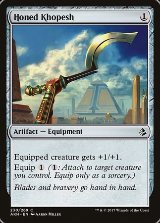 Honed Khopesh [Amonkhet] | The Time Vault CA