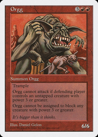 Orgg [Fifth Edition] | The Time Vault CA
