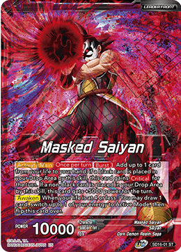 Masked Saiyan // SS3 Bardock, Reborn from Darkness (Starter Deck Exclusive) (SD16-01) [Cross Spirits] | The Time Vault CA