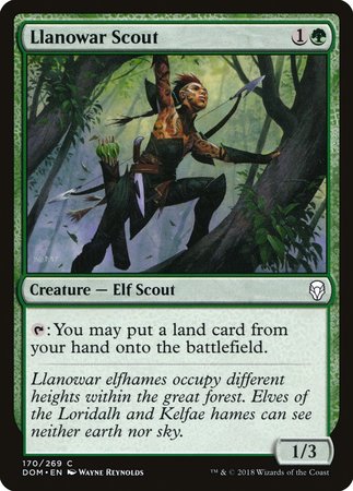 Llanowar Scout [Dominaria] | The Time Vault CA