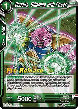 Dodoria, Brimming with Power (BT10-082) [Rise of the Unison Warrior Prerelease Promos] | The Time Vault CA