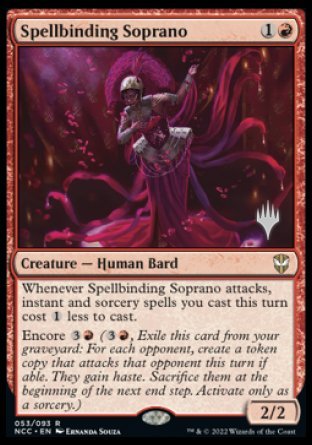 Spellbinding Soprano (Promo Pack) [Streets of New Capenna Commander Promos] | The Time Vault CA