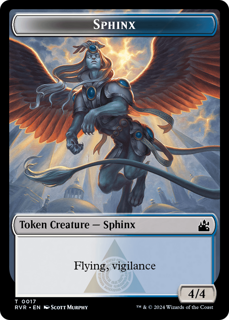 Sphinx Token [Ravnica Remastered Tokens] | The Time Vault CA