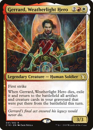 Gerrard, Weatherlight Hero [Commander 2019] | The Time Vault CA