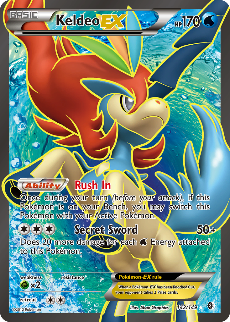 Keldeo EX (142/149) [Black & White: Boundaries Crossed] | The Time Vault CA