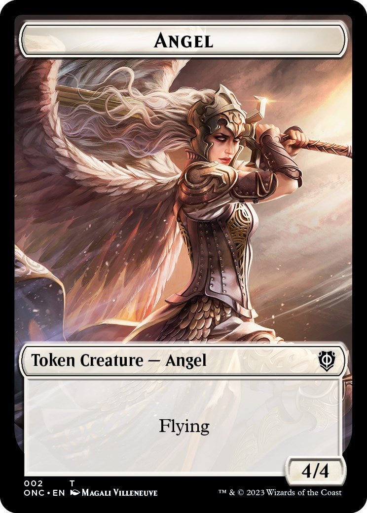 Soldier (007) // Angel Double-Sided Token [Phyrexia: All Will Be One Commander Tokens] | The Time Vault CA