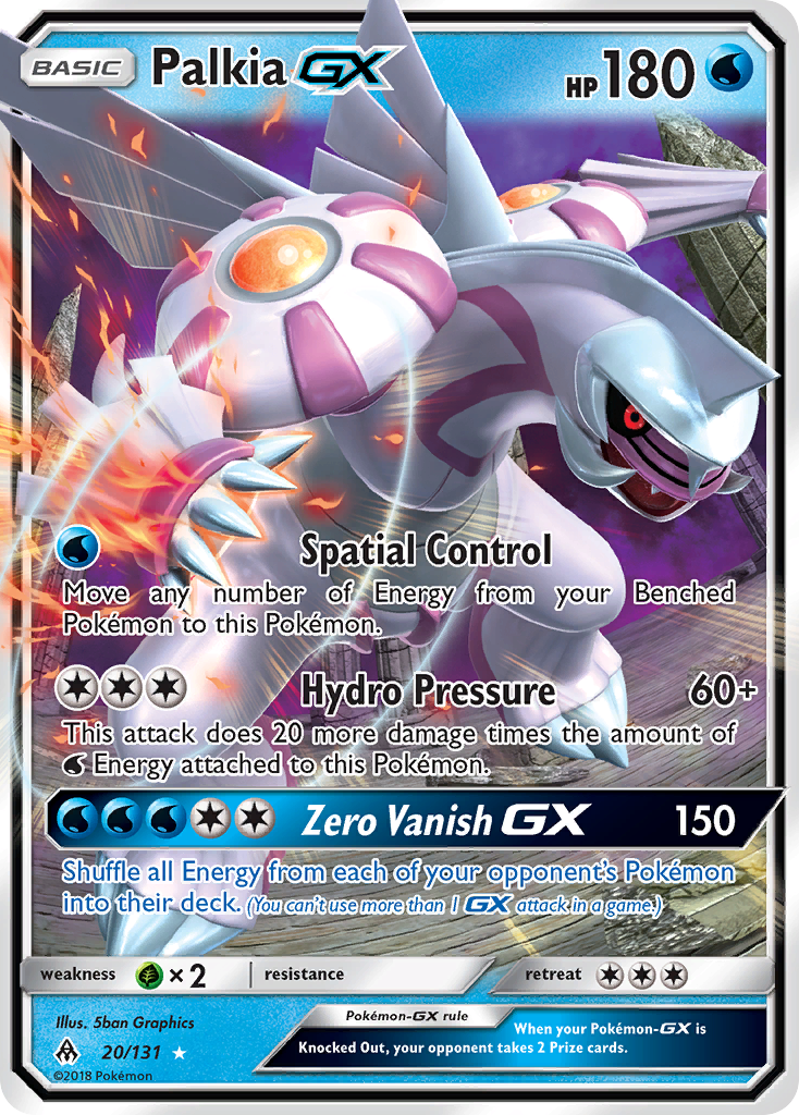Palkia GX (20/131) [Sun & Moon: Forbidden Light] | The Time Vault CA