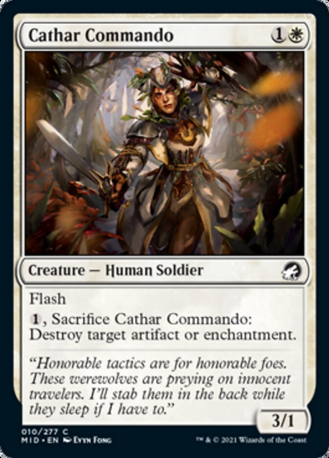 Cathar Commando [Innistrad: Midnight Hunt] | The Time Vault CA