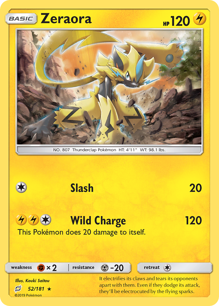 Zeraora (52/181) [Sun & Moon: Team Up] | The Time Vault CA