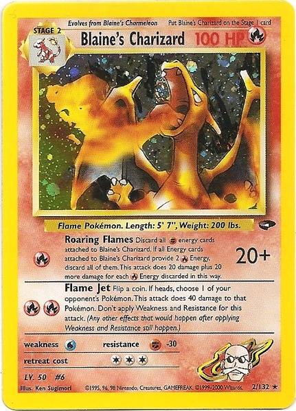 Blaine's Charizard (2/132) [Gym Challenge Unlimited] | The Time Vault CA