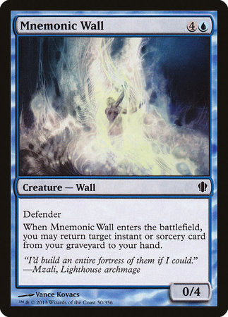 Mnemonic Wall [Commander 2013] | The Time Vault CA