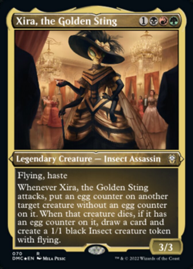 Xira, the Golden Sting (Foil Etched) [Dominaria United Commander] | The Time Vault CA