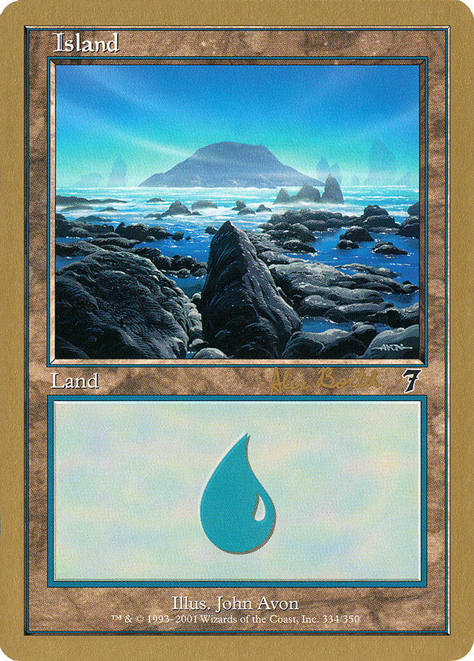 Island (ab334) (Alex Borteh) [World Championship Decks 2001] | The Time Vault CA