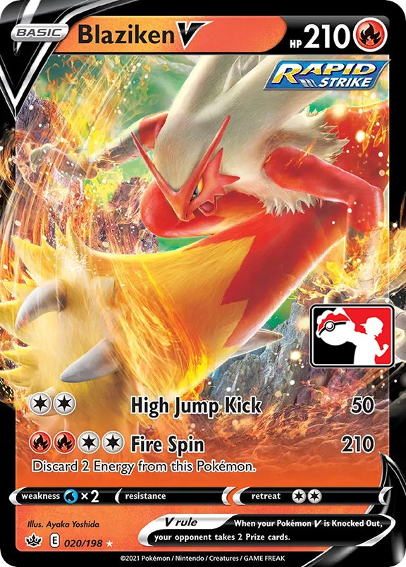 Blaziken V (020/198) [Prize Pack Series One] | The Time Vault CA