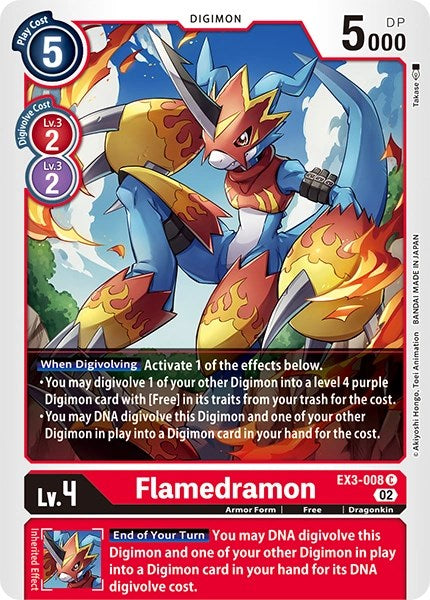 Flamedramon [EX3-008] [Revision Pack Cards] | The Time Vault CA