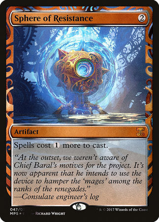 Sphere of Resistance [Kaladesh Inventions] | The Time Vault CA