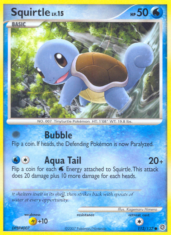 Squirtle (112/132) [Diamond & Pearl: Secret Wonders] | The Time Vault CA