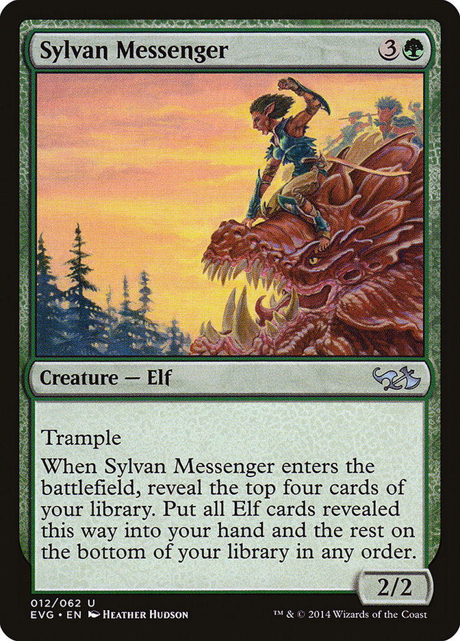 Sylvan Messenger (Elves vs. Goblins) [Duel Decks Anthology] | The Time Vault CA