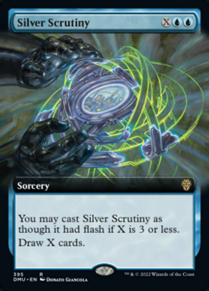 Silver Scrutiny (Extended Art) [Dominaria United] | The Time Vault CA