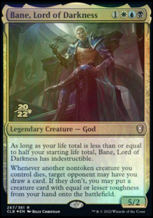 Bane, Lord of Darkness [Commander Legends: Battle for Baldur's Gate Prerelease Promos] | The Time Vault CA