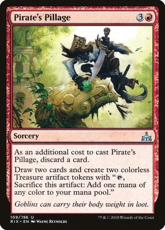 Pirate's Pillage [Rivals of Ixalan] | The Time Vault CA