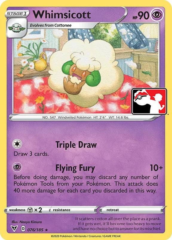 Whimsicott (076/185) [Prize Pack Series One] | The Time Vault CA