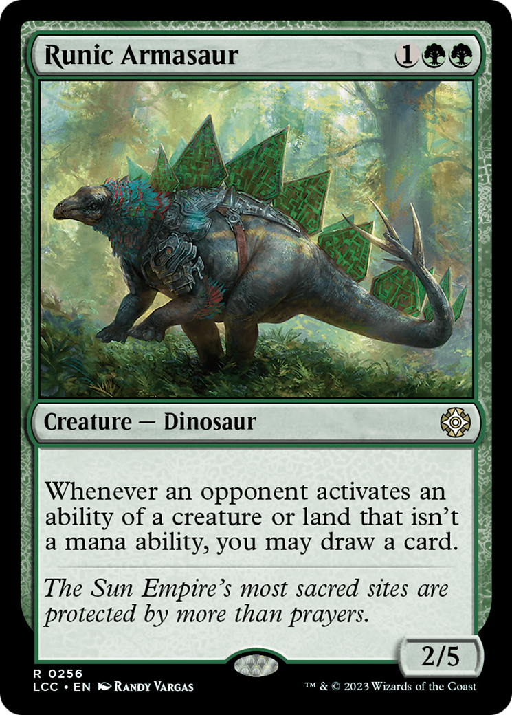 Runic Armasaur [The Lost Caverns of Ixalan Commander] | The Time Vault CA