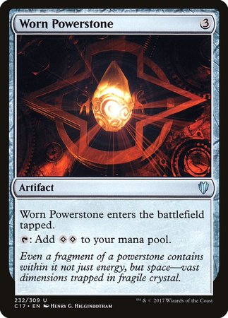 Worn Powerstone [Commander 2017] | The Time Vault CA