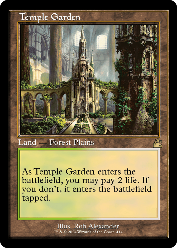 Temple Garden (Retro) [Ravnica Remastered] | The Time Vault CA