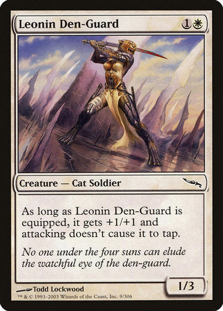 Leonin Den-Guard [Mirrodin] | The Time Vault CA