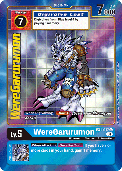 WereGarurumon [EX1-017] (Alternate Art) [Classic Collection] | The Time Vault CA